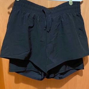 H&M running lined running shorts, size medium
